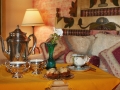 Tray on bed